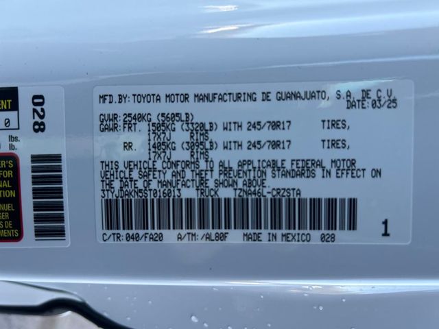new 2025 Toyota Tacoma car, priced at $37,891