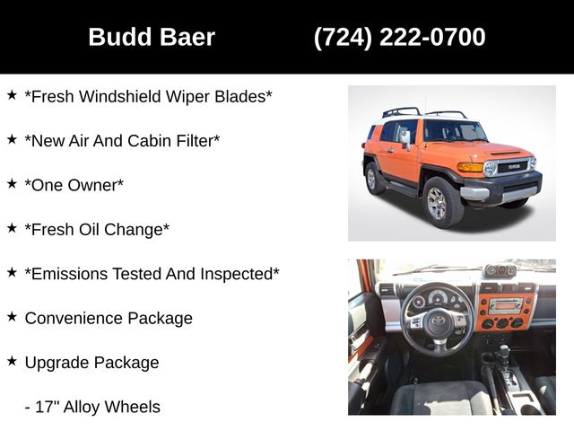 used 2014 Toyota FJ Cruiser car, priced at $33,223