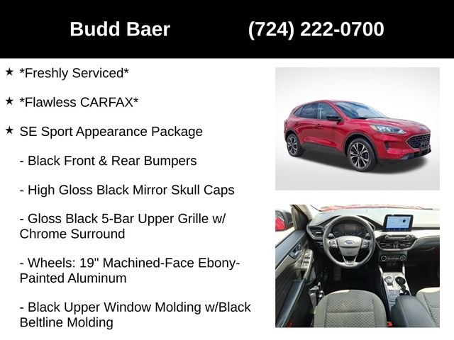used 2021 Ford Escape car, priced at $20,966