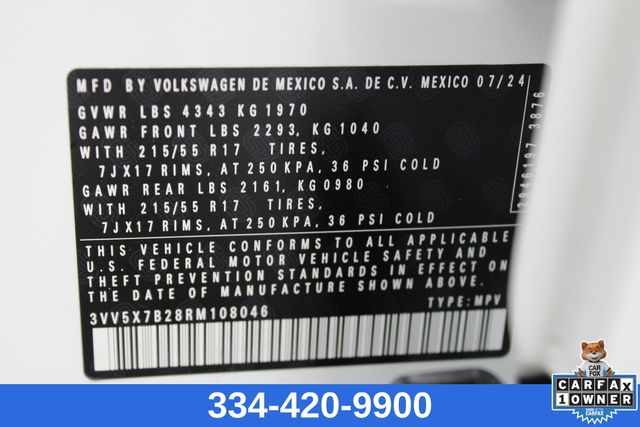 used 2024 Volkswagen Taos car, priced at $24,635
