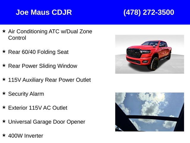 new 2025 Ram 1500 car, priced at $62,658