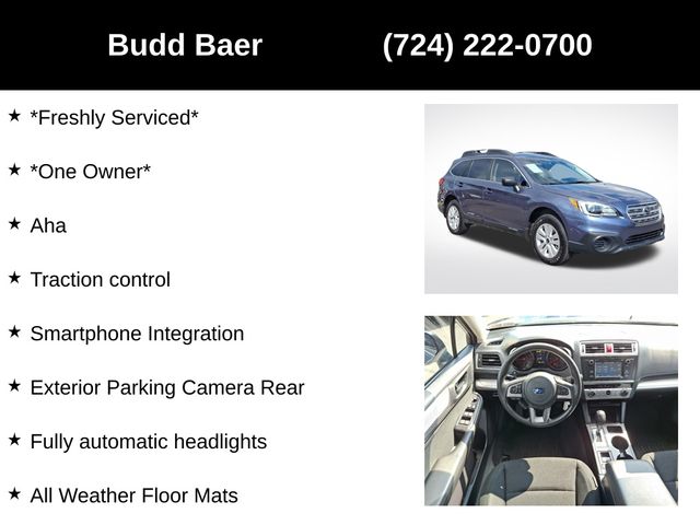 used 2017 Subaru Outback car, priced at $15,976
