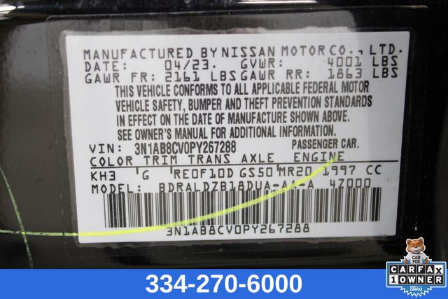 used 2023 Nissan Sentra car, priced at $19,999